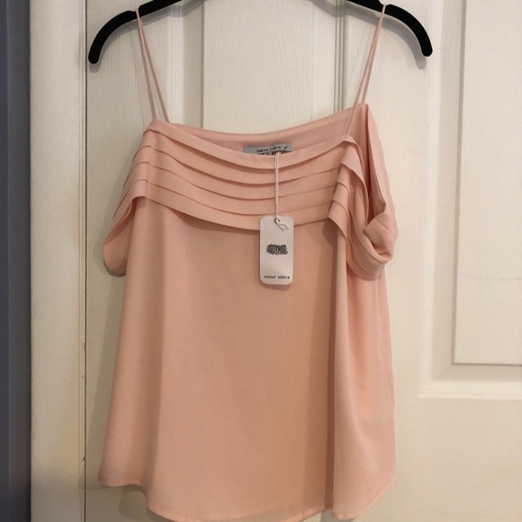 Naked Zebra Tops - NWT Naked Zebra Pink Spaghetti Strap Tank Top